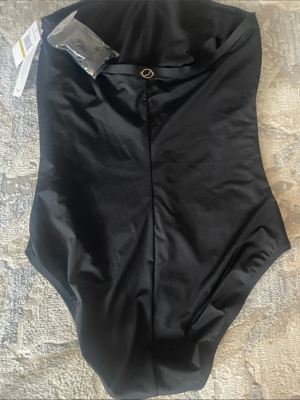 Jantzen NWT Black Ruched One-Piece Swimsuit